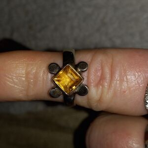 Sterling Silver Citrine Ring